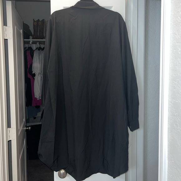 Satin Sequin Button Down Shirt Dress *Brand New* - Picture 2 of 8